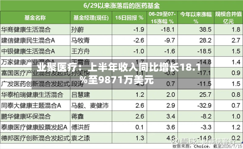 业聚医疗：上半年收入同比增长18.1%至9871万美元-第2张图片