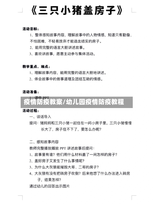 疫情防疫教案/幼儿园疫情防疫教程